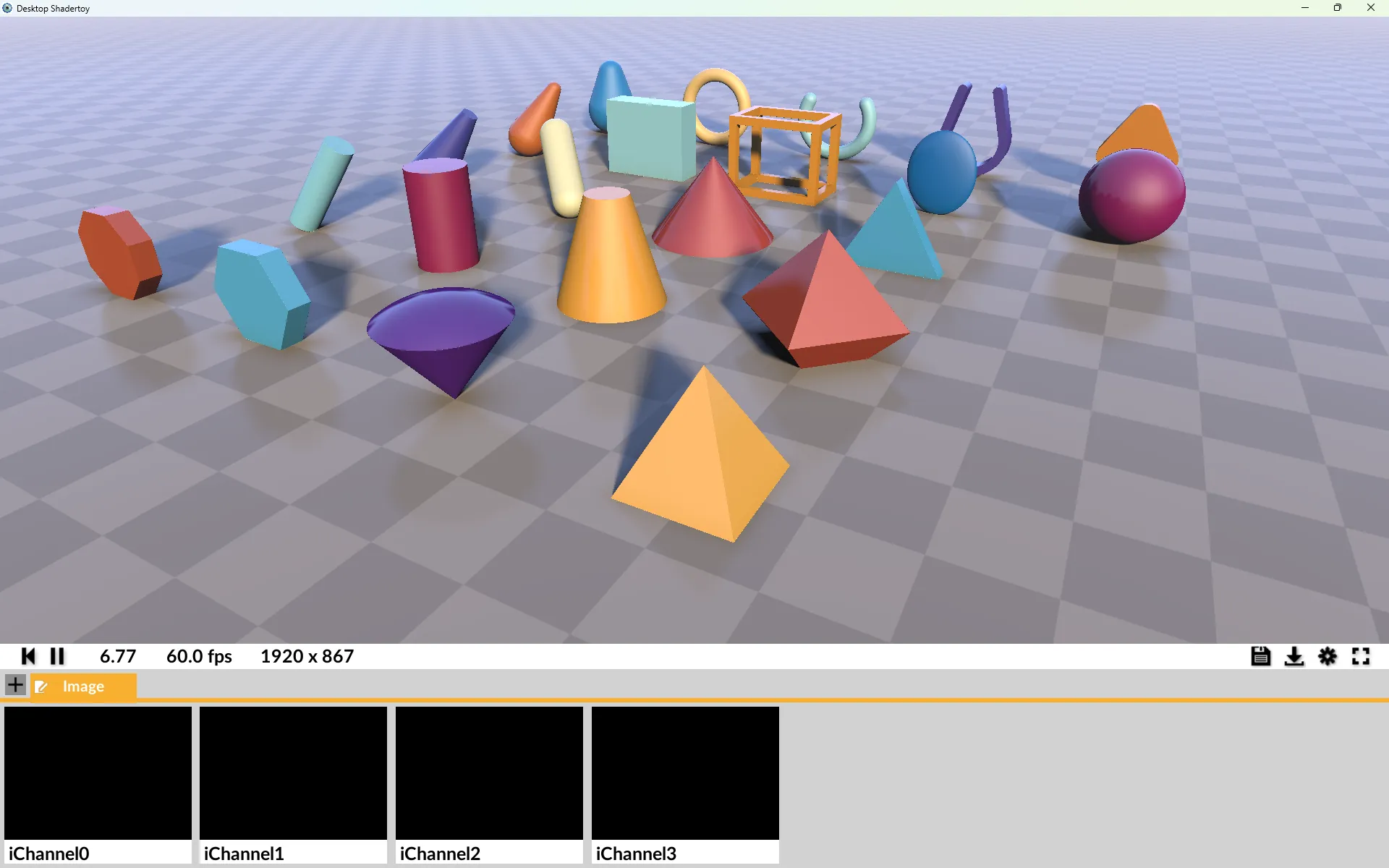 Screenshot of Desktop Shadertoy